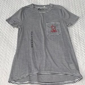 NWOT DISNEY Striped Mickey Mouse tee